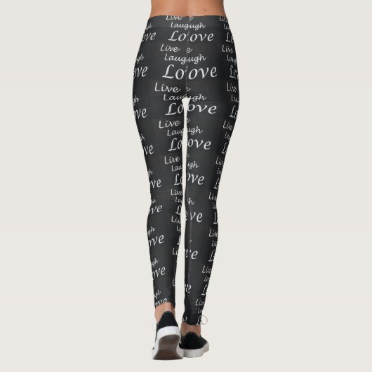 Live-Lachen Liebe Frauen Leggings (Rückseite)