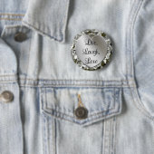 Live-, Lachen, Liebe-Herz u. Diamant-Herz-Button Button (Beispiel)