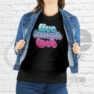 Live-Lachen Liebe Inspiration Coole Zitate Graphic T-Shirt