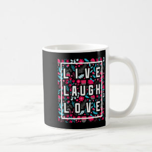 Live-Lachen Liebe Inspiration Cooler Motivierend F Kaffeetasse
