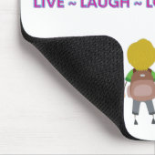 Live ~ Lachen ~ Liebe ~ Lehren Mousepad (Ecke)