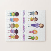 Live ~ Lachen ~ Liebe ~ Lehren   Puzzle (Horizontal)