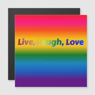Live, Lachen, Liebe-Magnet Magnetkarte
