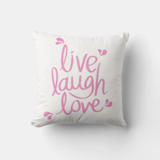 Live-Lachen Liebe Motivierend Zitat Kissen