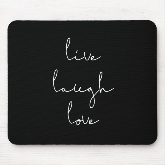 Live-Lachen Liebe Mousepad (Vorne)