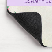 Live, Lachen, Liebe Mousepad (Ecke)