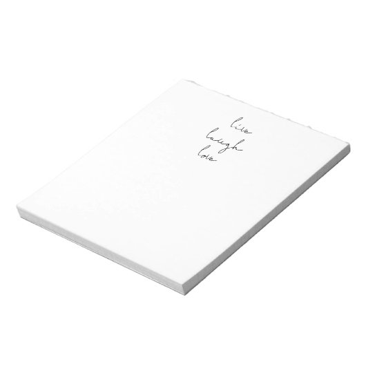 Live-Lachen-Liebe Notizblock (Rotiert)