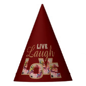 Live, Lachen, Liebe Partyhütchen (Vorderseite)