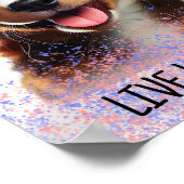 Live-Lachen-Liebe Poster (Ecke)