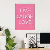 Live - Lachen - Liebe Poster (Heimbüro)