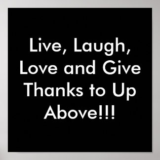 Live, Lachen, Liebe Poster