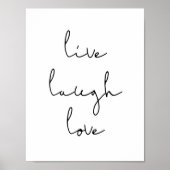 Live-Lachen-Liebe Poster (Vorne)