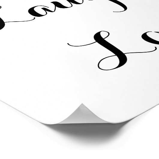 Live - Lachen - Liebe Poster (Ecke)