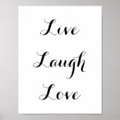 Live - Lachen - Liebe Poster (Vorne)