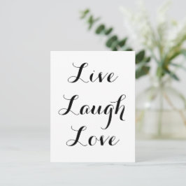 Live - Lachen - Liebe Postkarte