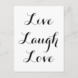 Live - Lachen - Liebe Postkarte