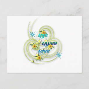 Live, Lachen, Liebe Postkarte