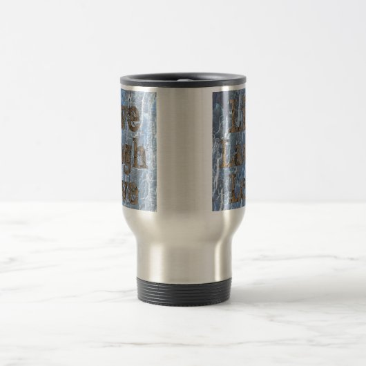 Live, Lachen, Liebe-Reise-Tasse Reisebecher (Mittel)