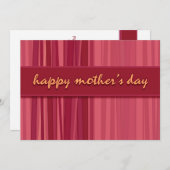 Live-Lachen Liebe Rosa Muttertag Einladung (Vorne/Hinten)