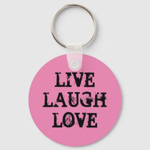 Live-Lachen Liebe Schlüsselanhänger mit inspiriere