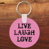 Live-Lachen Liebe Schlüsselanhänger mit inspiriere (Vorderseite)