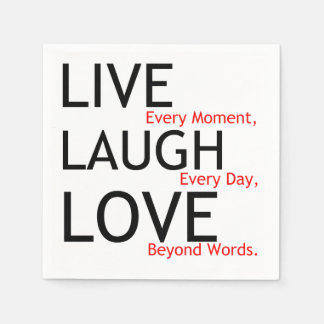 Live-Lachen-Liebe Serviette