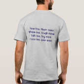 LIVE, LACHEN, LIEBE… T-Shirt (Rückseite)