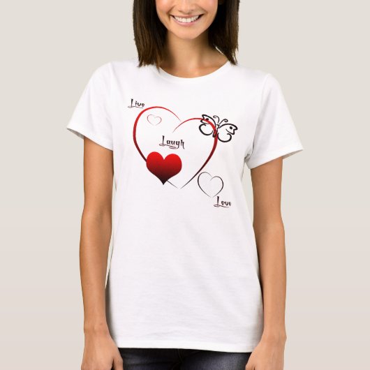 Live, Lachen, Liebe T-Shirt Baby - Puppe (Vorderseite)