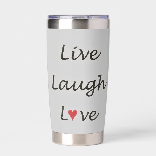 Live, Lachen, Liebe Thermobecher (Vorderseite)