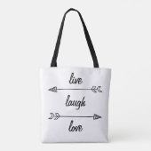 Live, Lachen, Liebe Tote Tasche (Rückseite)