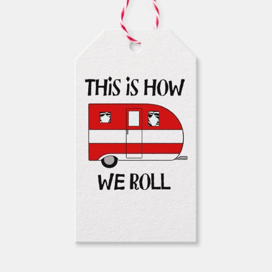 "Live, lachen, Liebe und Lager" Geschenkanhänger (Vorderseite)