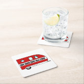 "Live, lachen, Liebe und Lager" Rechteckiger Pappuntersetzer (Vor Ort)