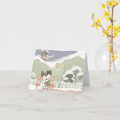 Live-Lachs-Liebe #11 Grußkarte Karte (Gelbe Blume)