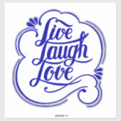 LIve lacht Liebe Sticker (Blatt)