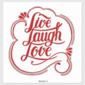 LIve lacht Liebe Sticker (Blatt)