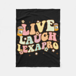 Live Lagh Lexapro Groovy Mental Health Awareness Fleecedecke