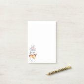 Live Lagh Liebe a Bulldog Post-it Notes Klebezettel (Auf Schreibtisch)