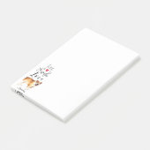 Live Lagh Liebe a Bulldog Post-it Notes Klebezettel (angewinkelt)