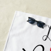 Live Lagh Liebe a Doberman Pinscher Beach Towel Strandtuch (Beispiel)