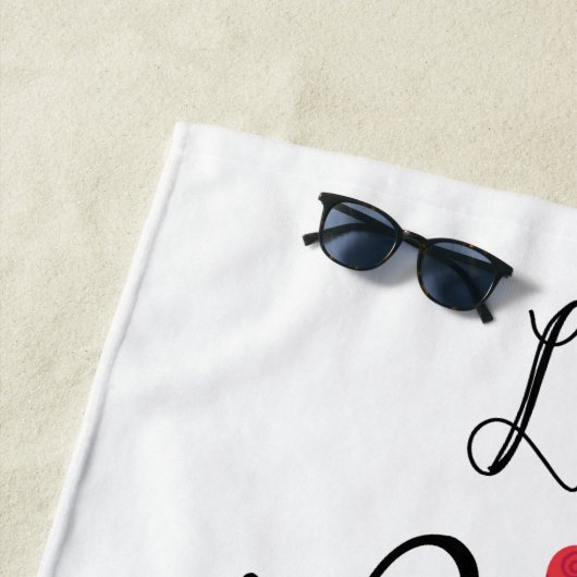 Live Lagh Liebe a Field Spaniel Beach Handtuch (Beispiel)