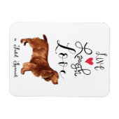 Live Lagh Liebe a Field Spaniel Magnet (Horizontal)
