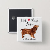 Live Lagh Liebe a Field Spanier Button (Vorne & Hinten)