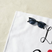 Live Lagh Liebe a Gordon Setter Beach Handtuch (Beispiel)