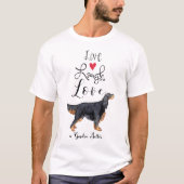 Live Lagh Liebe a Gordon Setter T - Shirt (Vorderseite)