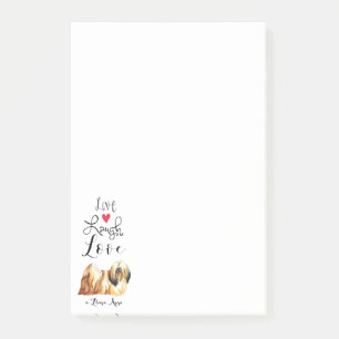 Live Lagh Liebe a Lhasa Apso Post-it Klebezettel