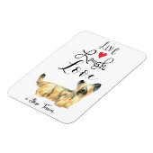 Live Lagh Liebe a Skye Terrier Magnet (Linke Seite)