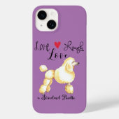 Live Lagh Liebe a Standard Poodle Case-Mate iPhone Hülle (Rückseite)