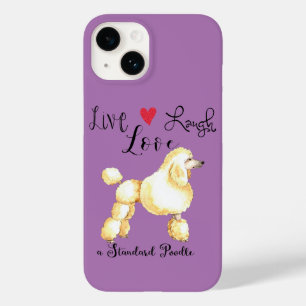 Live Lagh Liebe a Standard Poodle Case-Mate iPhone 14 Hülle