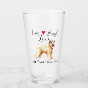 Live Lagh Liebe a Wheaten Glass Glas