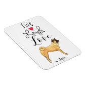 Live Lagh Liebe an Akita Magnet (Rechte Seite)